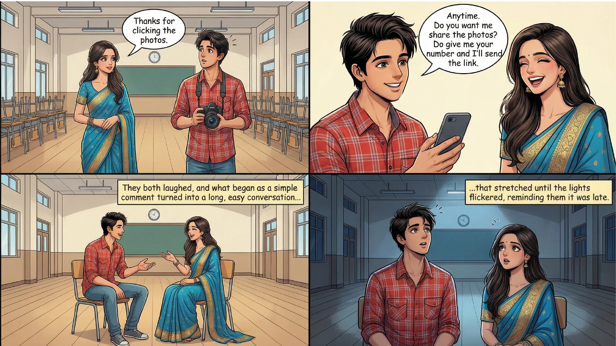 Comic page: the photography conversation that finally brings them together