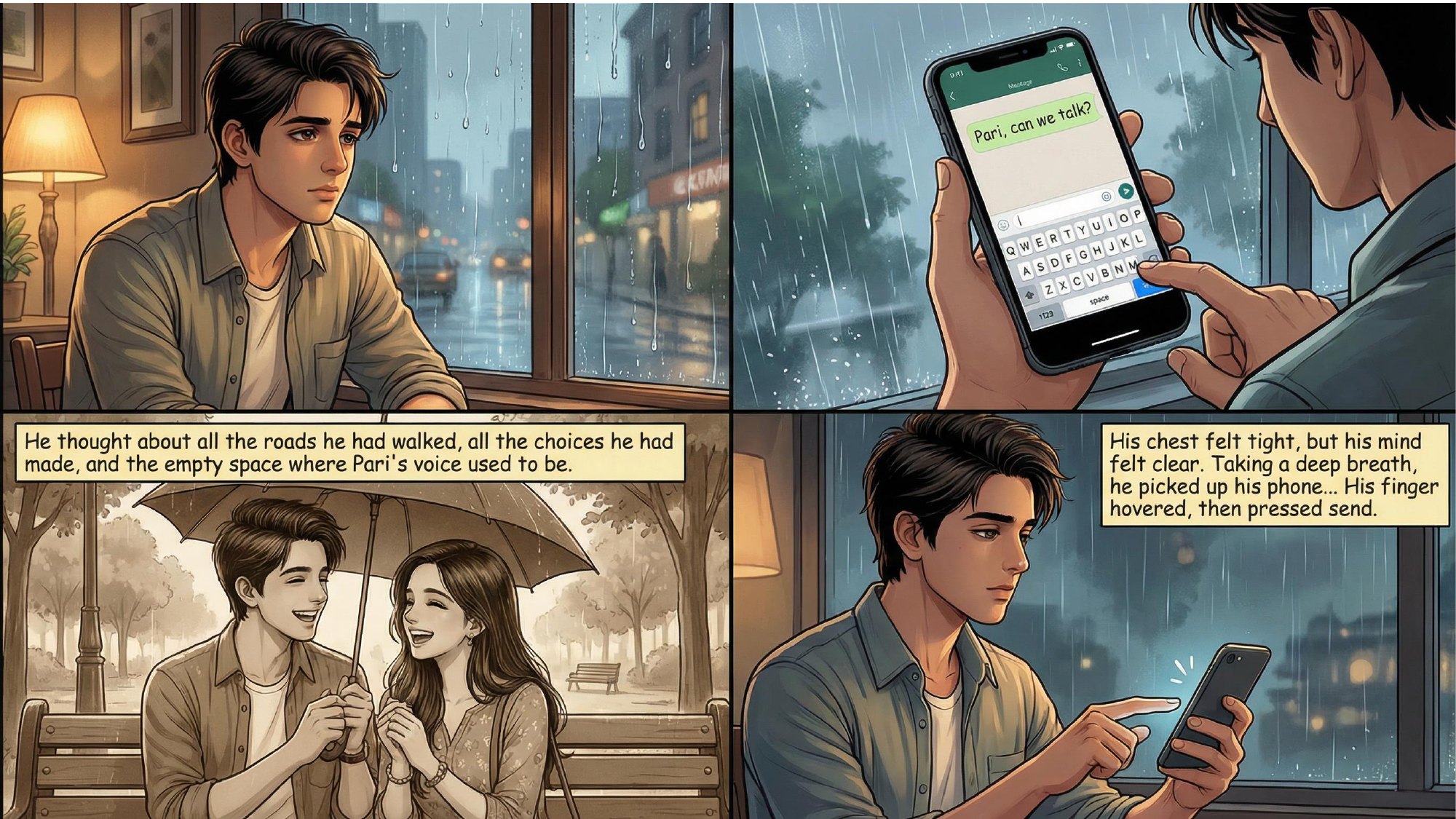Comic page: Akshay going abroad